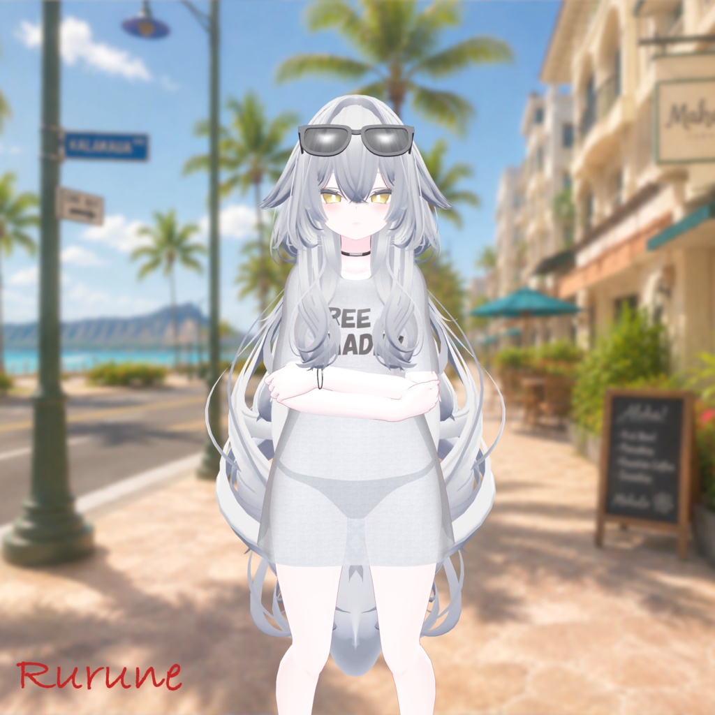 【VRChat向け3Dモデル】💕~FREE NADE !~👋【14アバター対応フルセット】