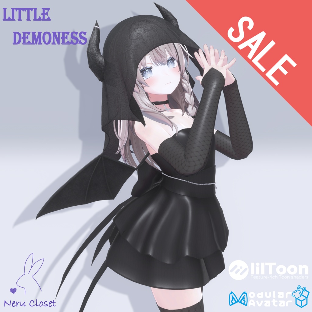 【VRChat向け3Dモデル】~Little Demoness~【14アバター対応】