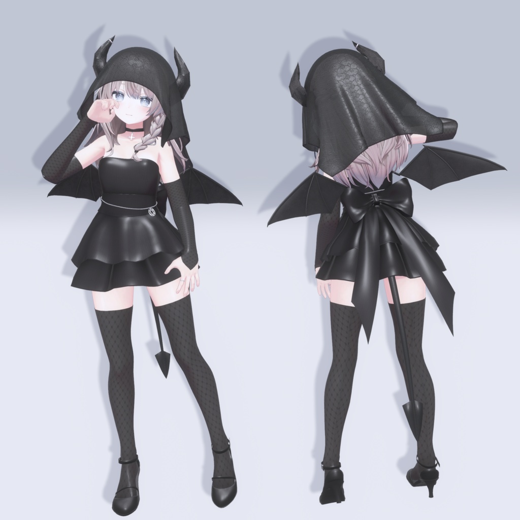 【VRChat向け3Dモデル】~Little Demoness~【14アバター対応】