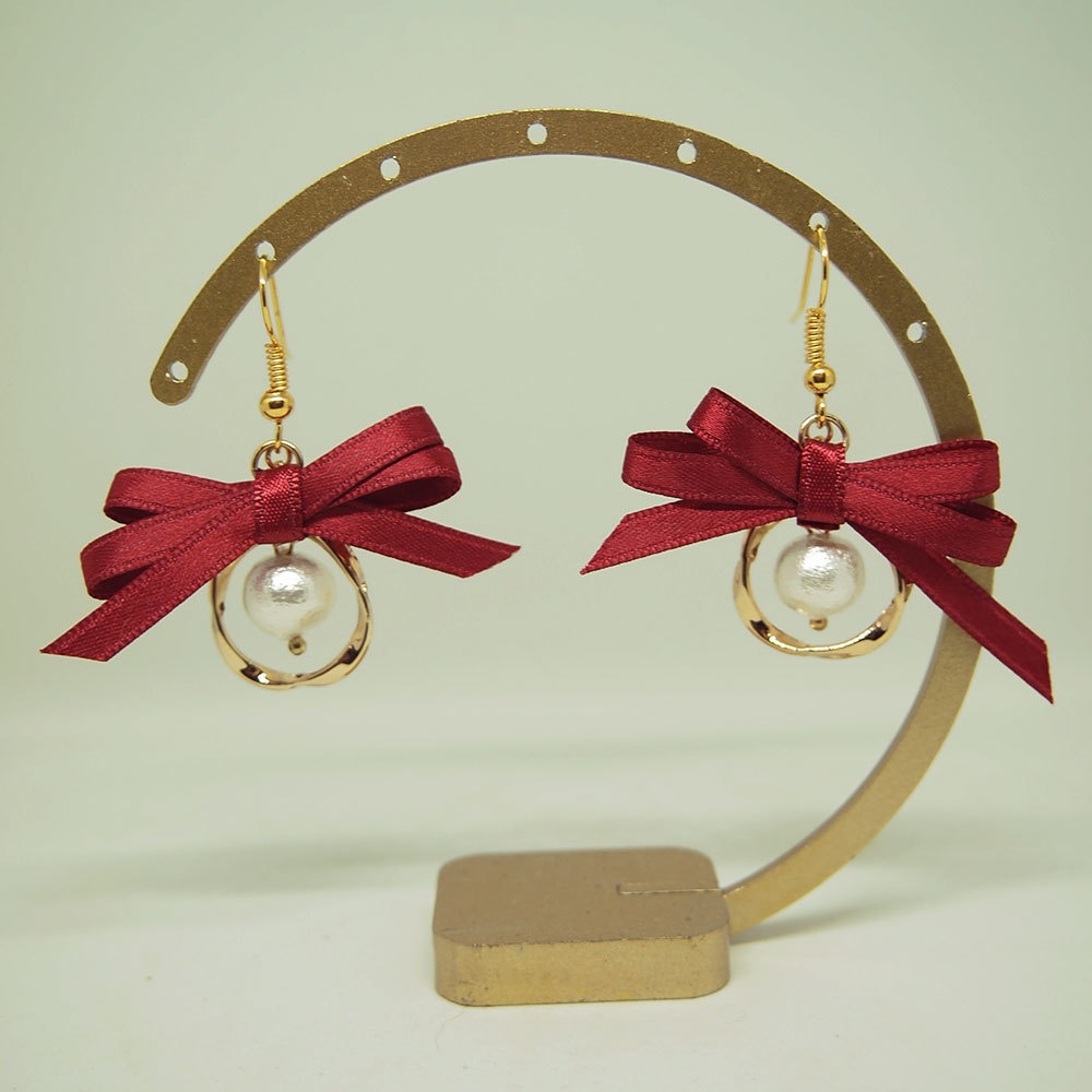 白樺派イメージリボンピアス / イヤリング【販売終了】