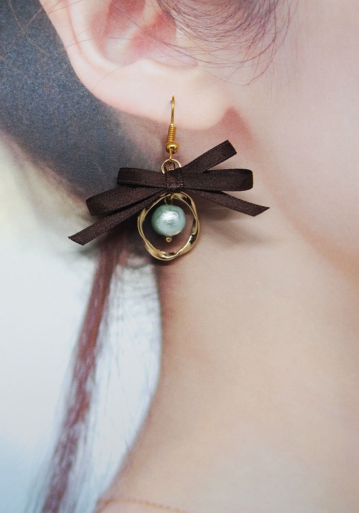 芥川&菊池イメージリボンピアス / イヤリング【販売終了】