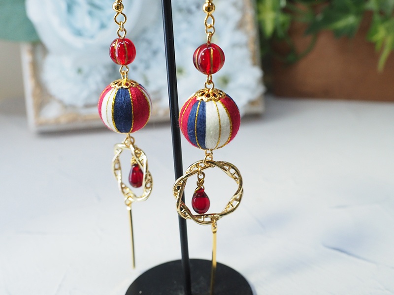 【推し色】巻玉イヤーアクセサリー I-69