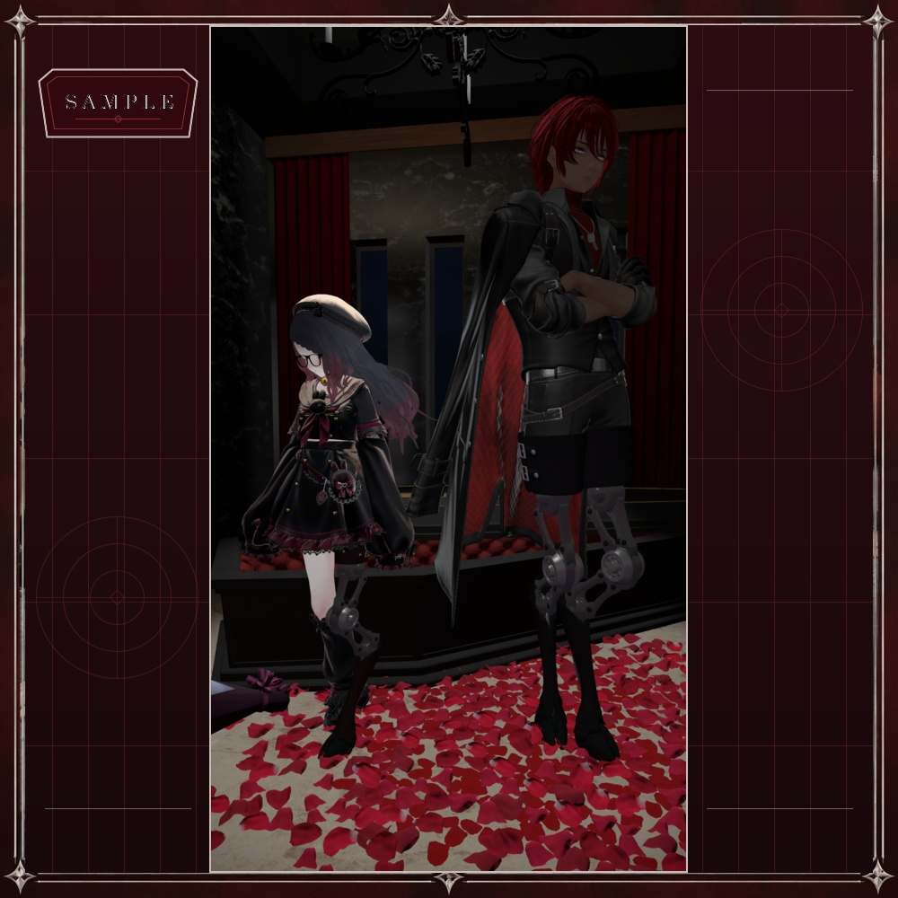 【3D衣装/ギミック】Faun-Legs -鹿風メカニカル義足- 【VRChat想定】