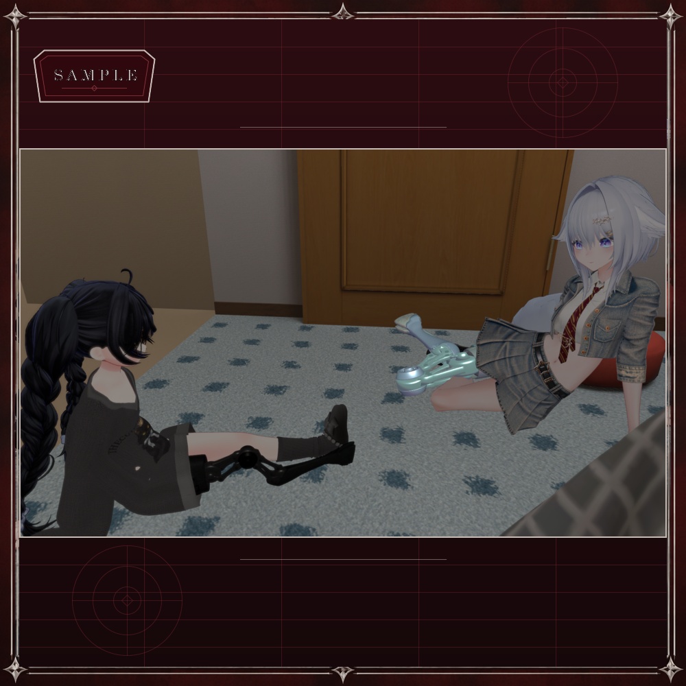 【3D衣装/ギミック】Faun-Legs -鹿風メカニカル義足- 【VRChat想定】