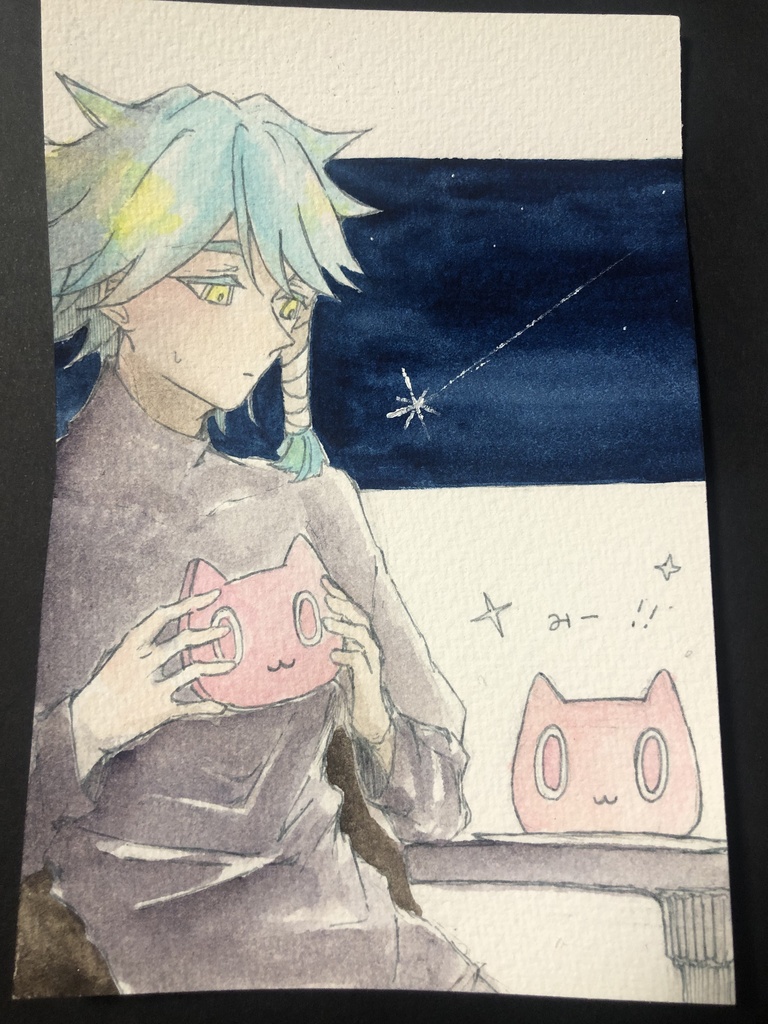 みみみ食パン2  ポストカードサイズ原画