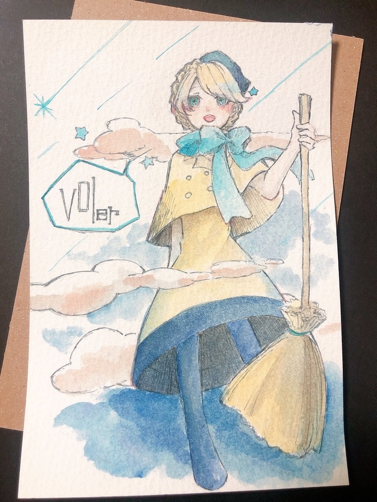 フィオ　ポストカードサイズ原画