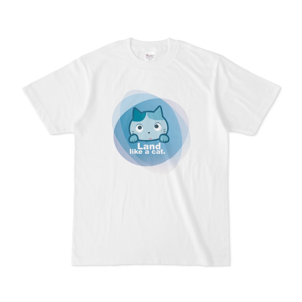 Tシャツ(Land like a cat)〜 夙川育ち