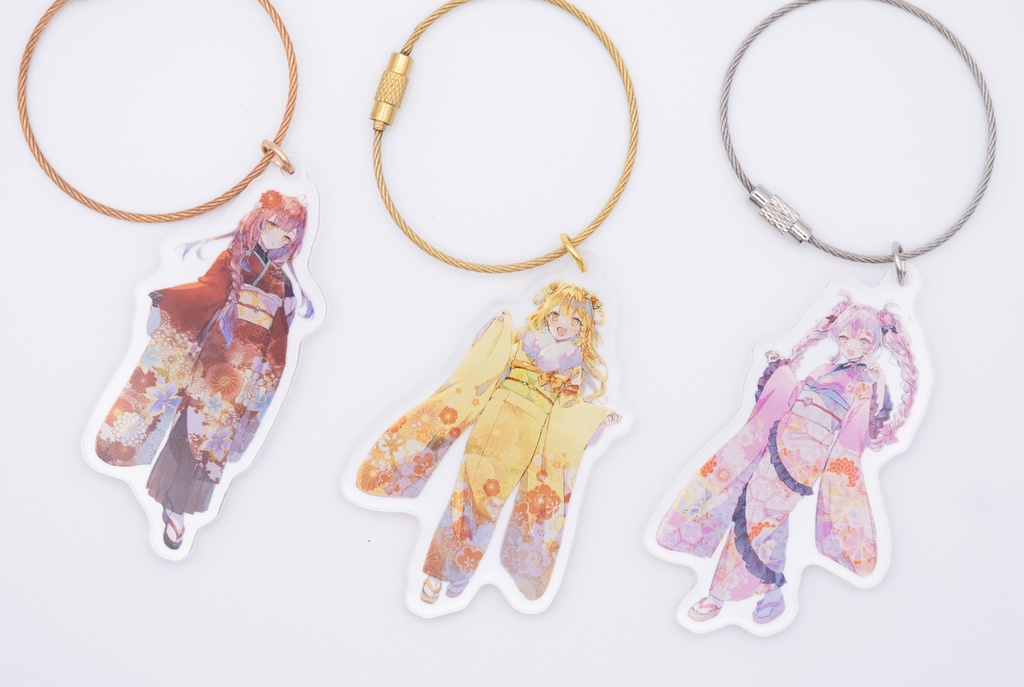 【うおむすめ】アクリルキーホルダー(2026年新年モデル)