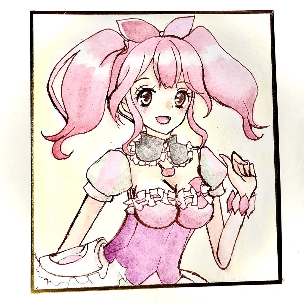 同人色紙 ミニサイズ マクロスd マキナ 中島 どん底 ブラック Booth