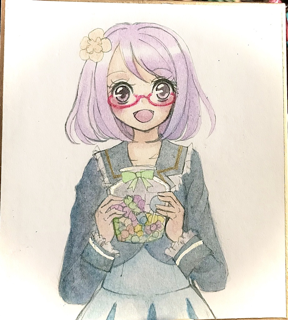 七倉小春 ミニ色紙