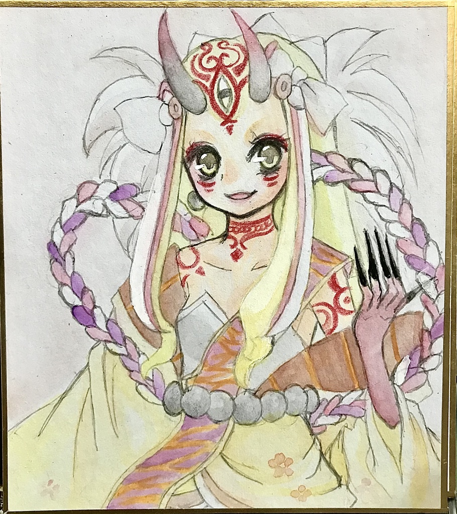 イラストミニ色紙 FGO 茨木童子