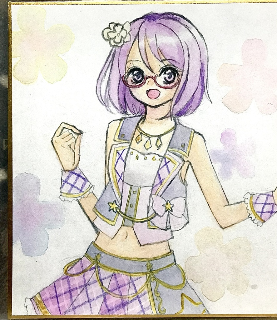 イラストミニ色紙 七倉小春