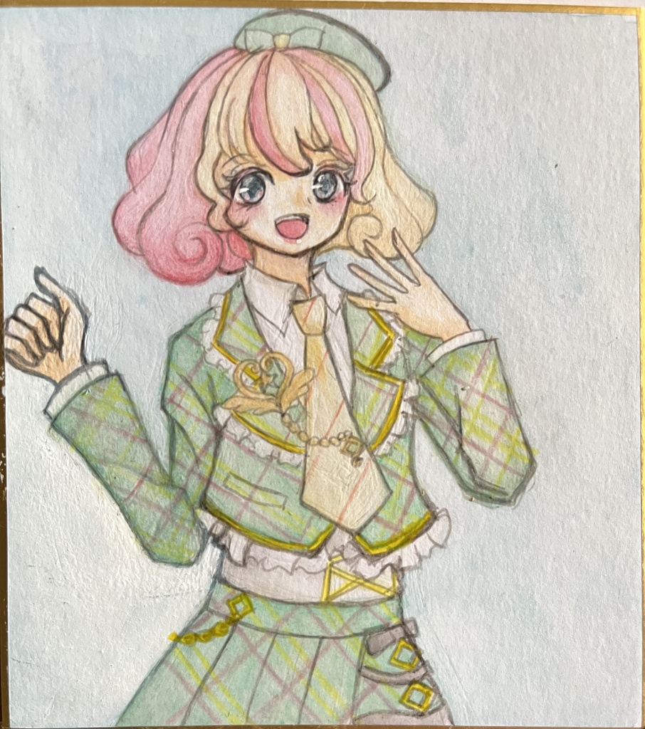 ワッチャプリマジ 甘瓜みるき ミニ色紙