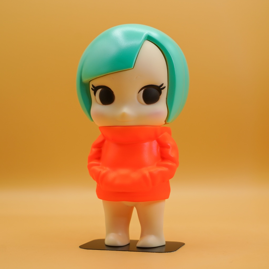 CUTIEパーカー ミントグリーン×蛍光オレンジ