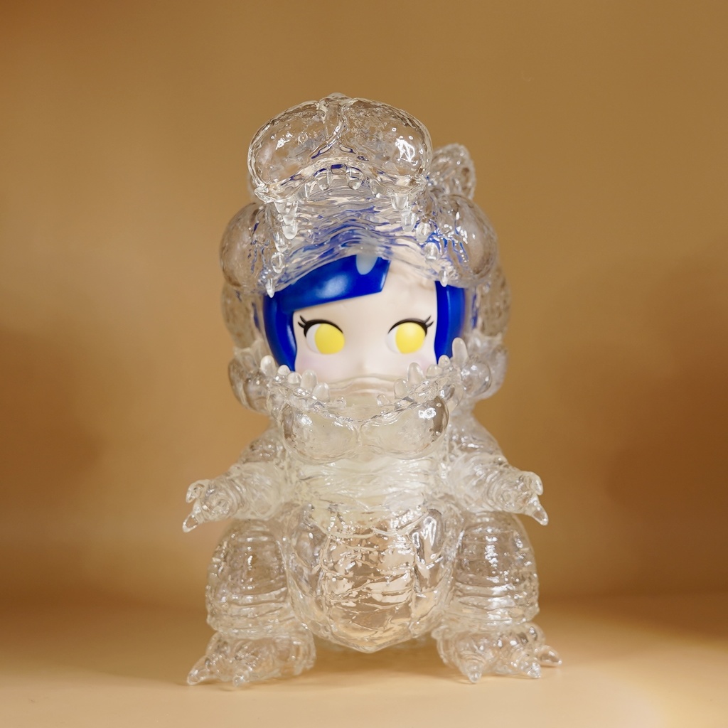 CUTIE パーカー ブルー(蓄光模様)&スピノ(クリア)