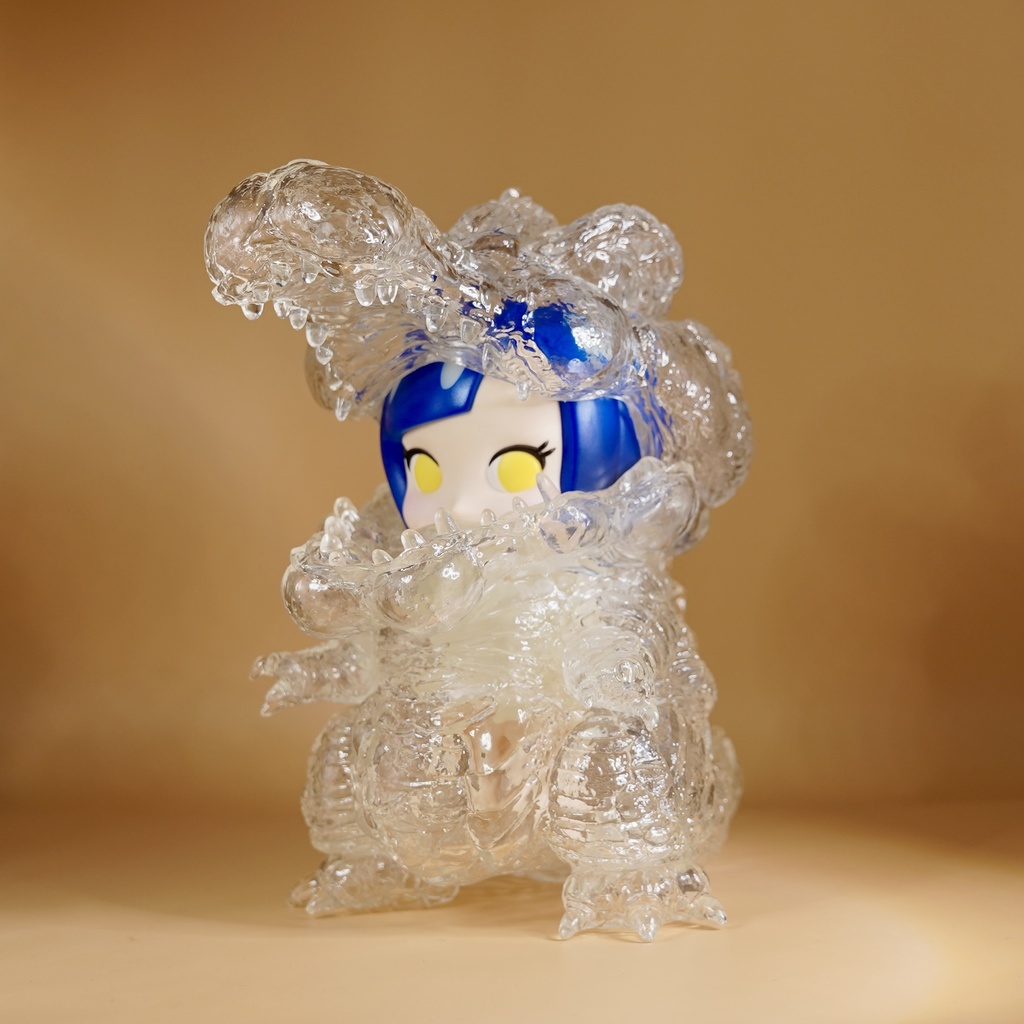 CUTIE パーカー ブルー(蓄光模様)&スピノ(クリア)