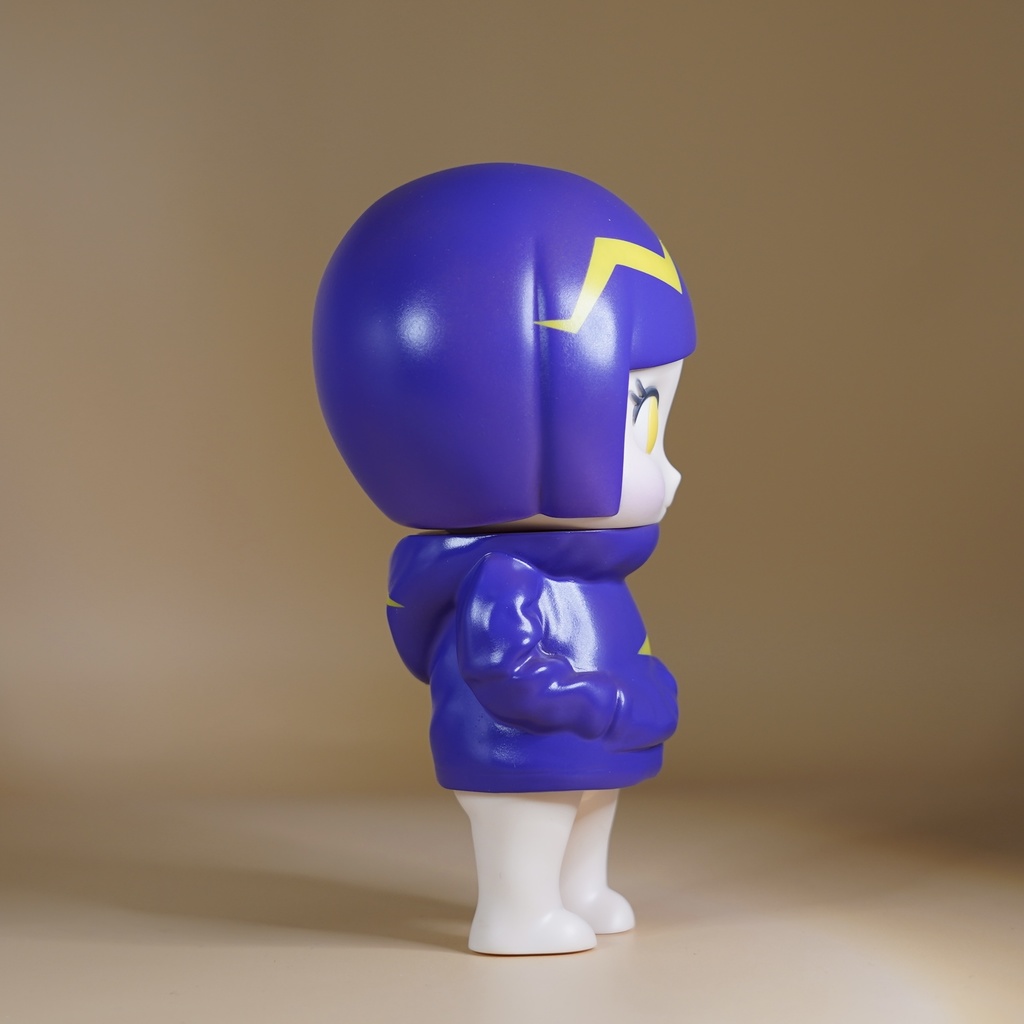 CUTIE パーカー パープル(黄色模様)