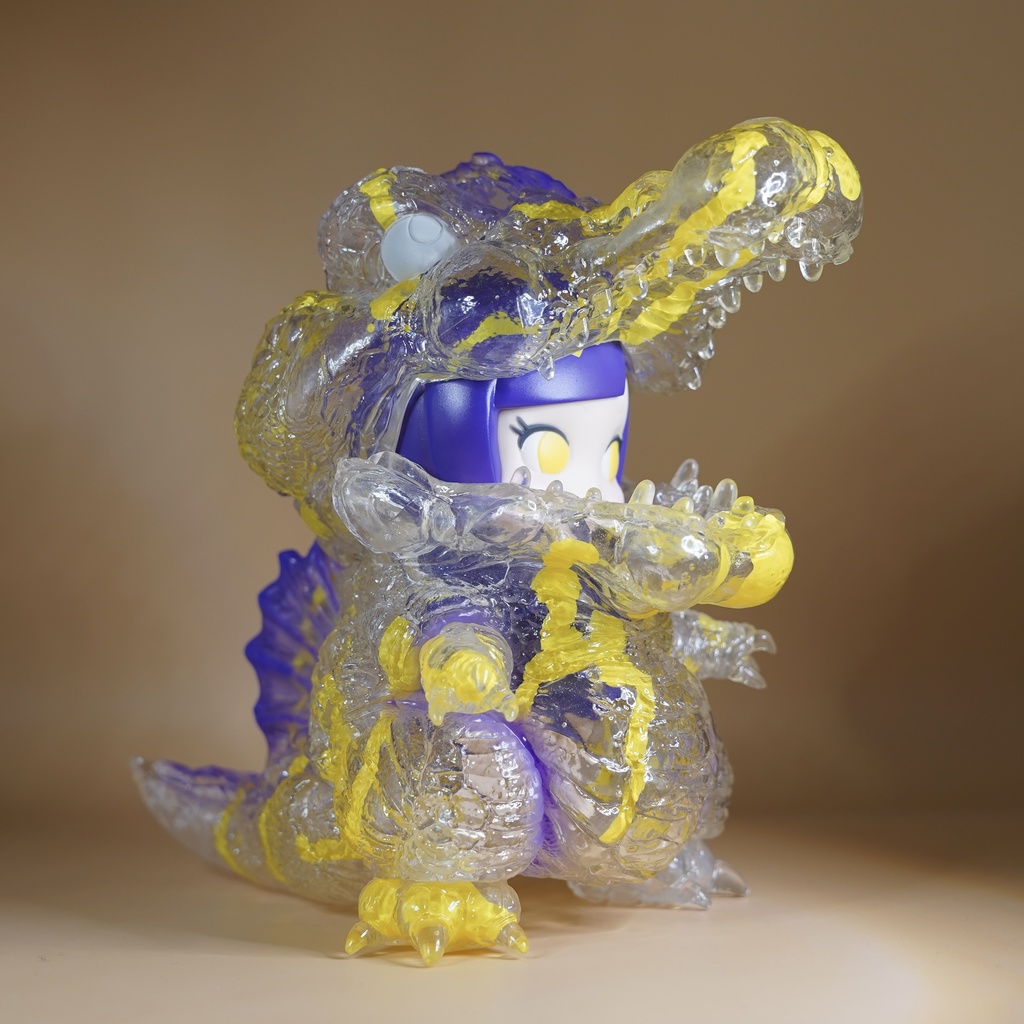 CUTIE パーカー パープル&スピノ(黄色模様)