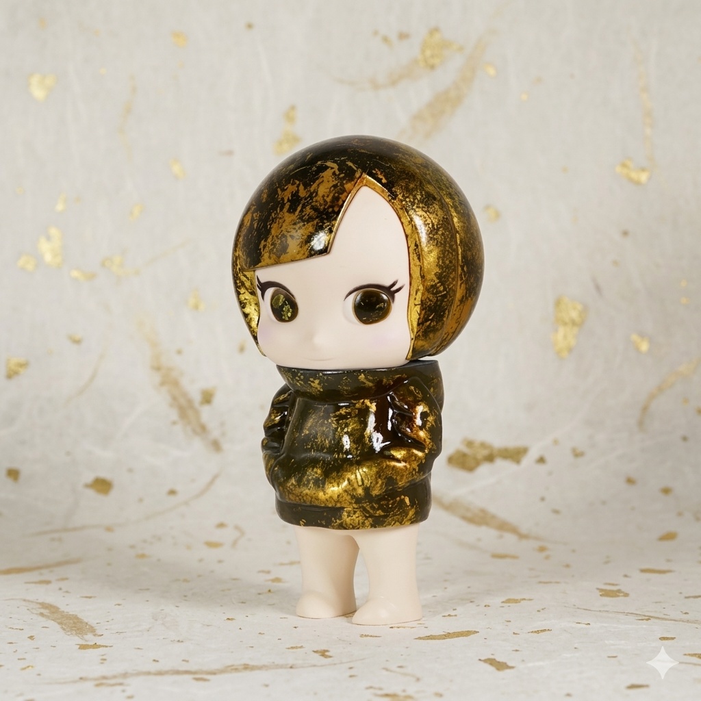 CUTIE パーカー　ラップ塗装(ゴールド)