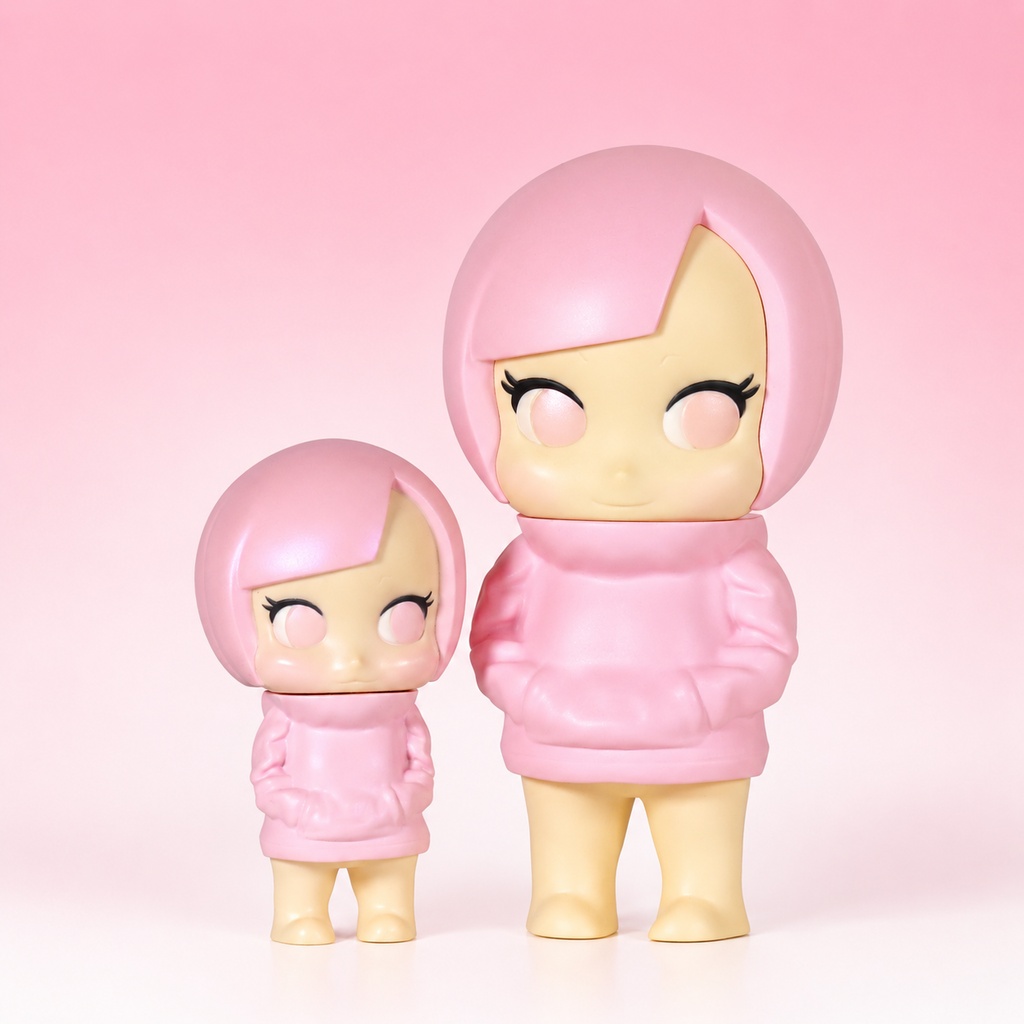 BABY CUTIE & CUTIE パーカー　パールピンクセット