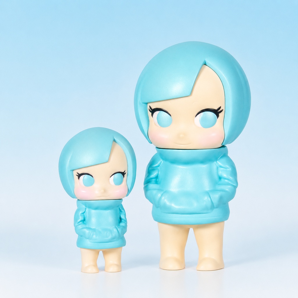 BABY CUTIE & CUTIE パーカー　パールブルーセット