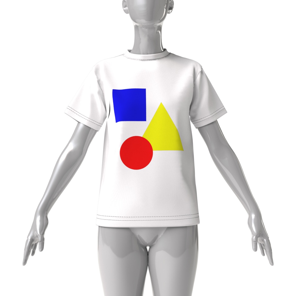 loose-fitting silhouette t-shirt