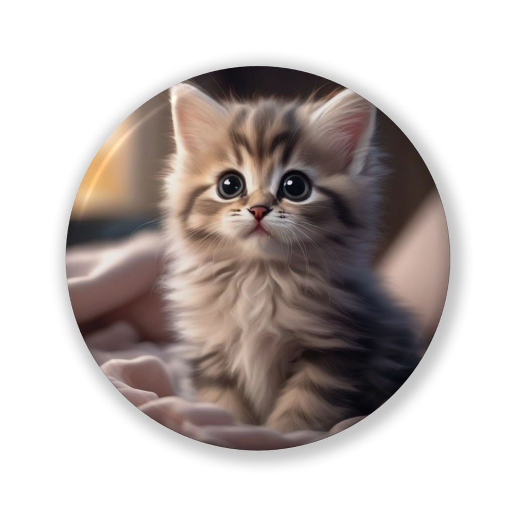 にゃんバッジ(Cat Can badge)