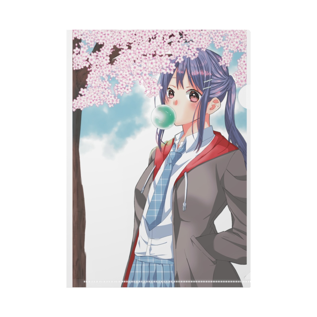 桜とJKクリアファイル