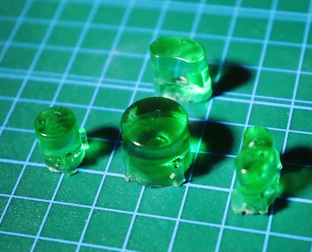 自作ボタン GCコン(ABXY)緑