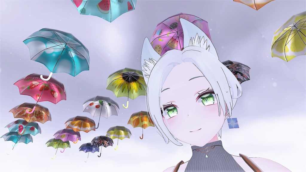 雨上がりの紫陽花【3Dアクセサリー】 #5丁目の紫陽花