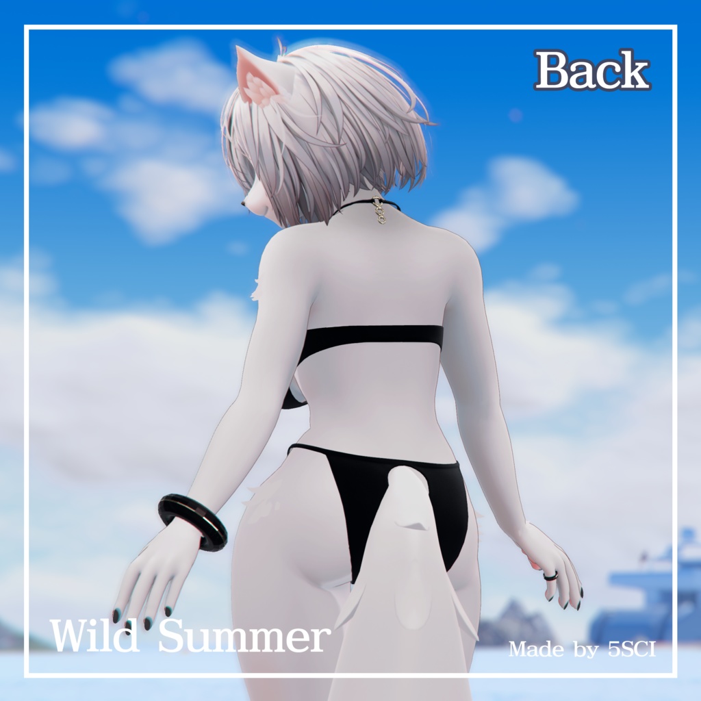 Wild Summer -Two-piece Swimsuit-【3Dモデル】ビキニ水着