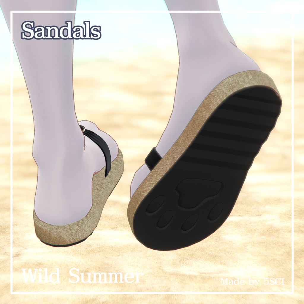 Wild Summer -Two-piece Swimsuit-【3Dモデル】ビキニ水着