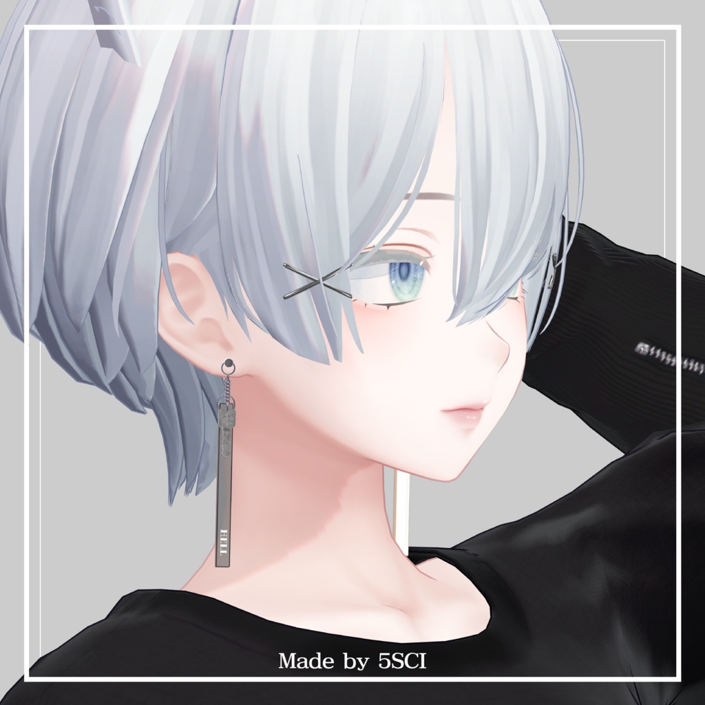 H.K.E.-Hotel Key Earrings- 【3Dモデル】