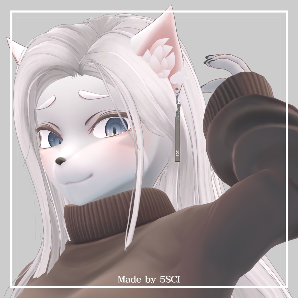 H.K.E.-Hotel Key Earrings- 【3Dモデル】