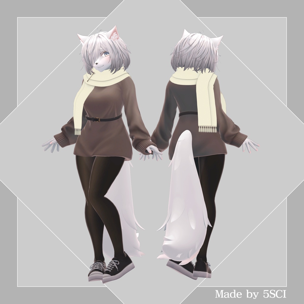 Simple Muffler for Mashiro 【3Dモデル】