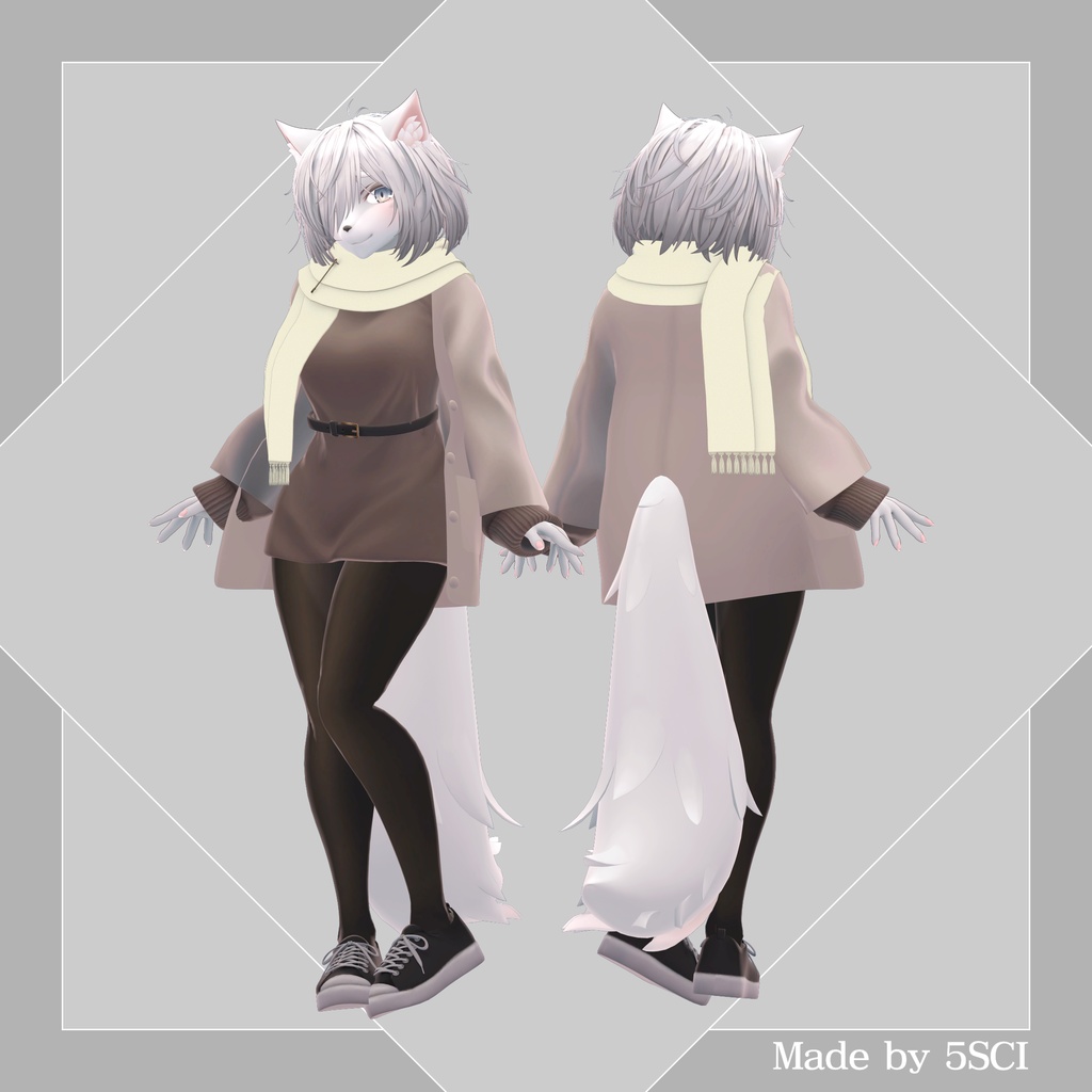 Simple Muffler for Mashiro 【3Dモデル】
