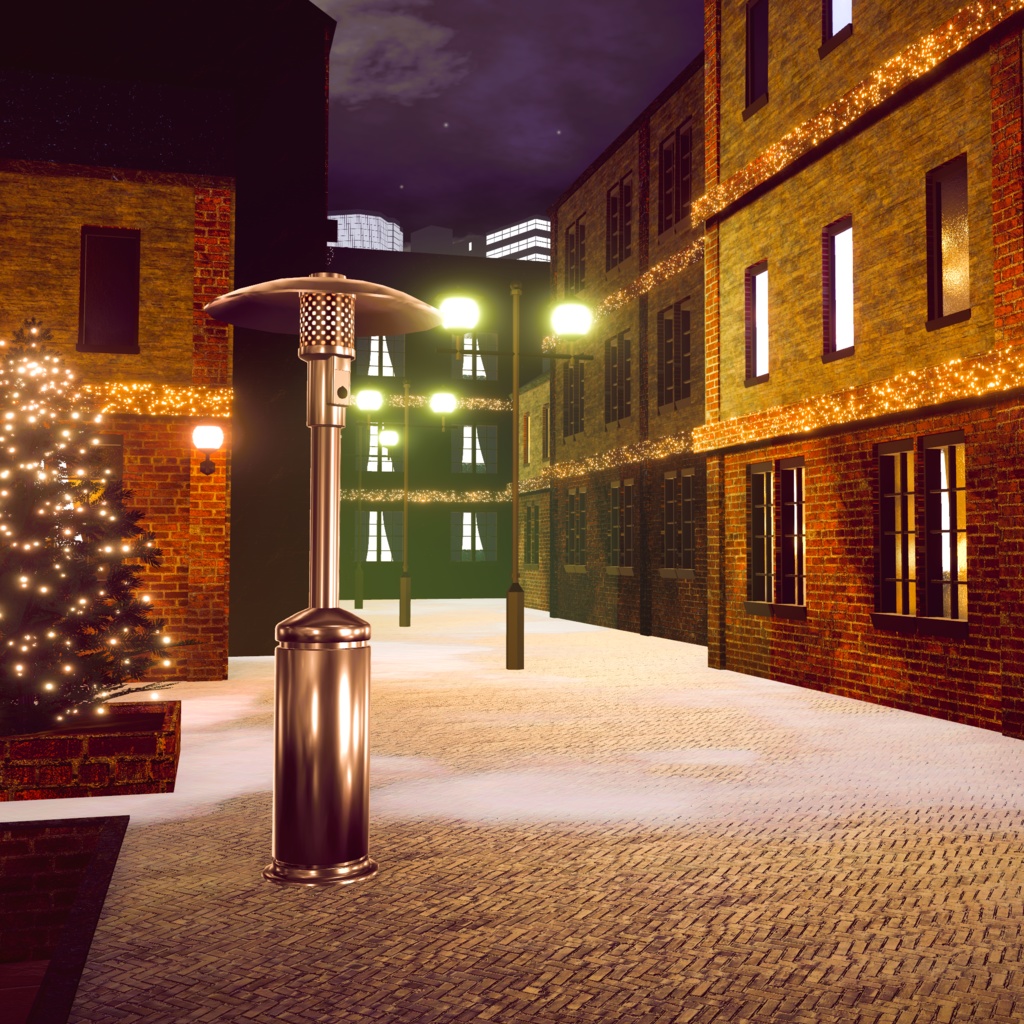 Parasol Heater パラソルヒーター 【3Dモデル】