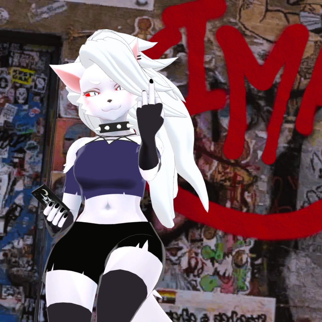 Hellhound Outfit for Mashiro ーましろちゃん専用ヘルハウンド衣装・髪型・マテリアルセットー