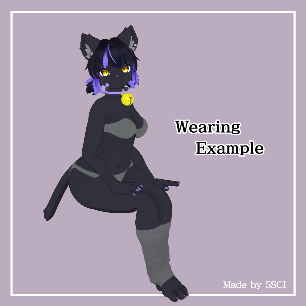 珠々羅ちゃん対応シンプルアンダーウェア -Simple Underwear for Syusyura-【3Dモデル】