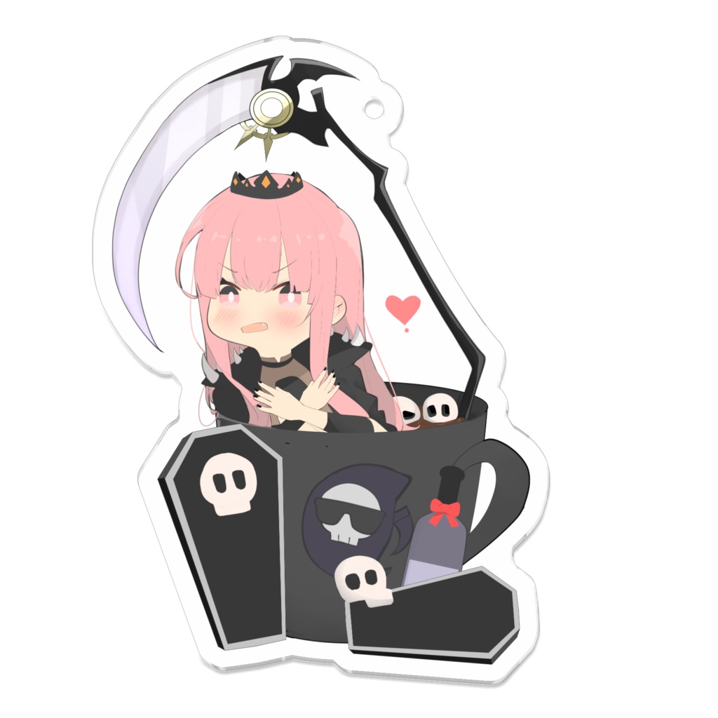 キーホルダー・アクリルキーホルダー MORI Mori Calliope 森美声 アクリルキーホルダー 70x70mm