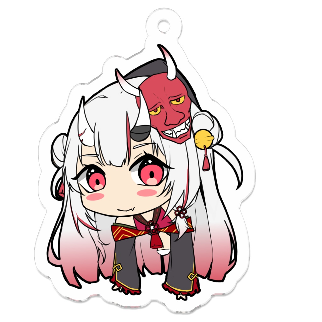 百鬼あやめ アクリルキーホルダー 50 x 50mm