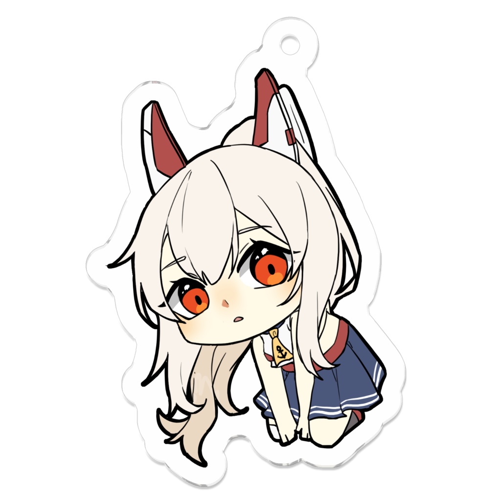 綾波 アクリルキーホルダー 50 x 50mm