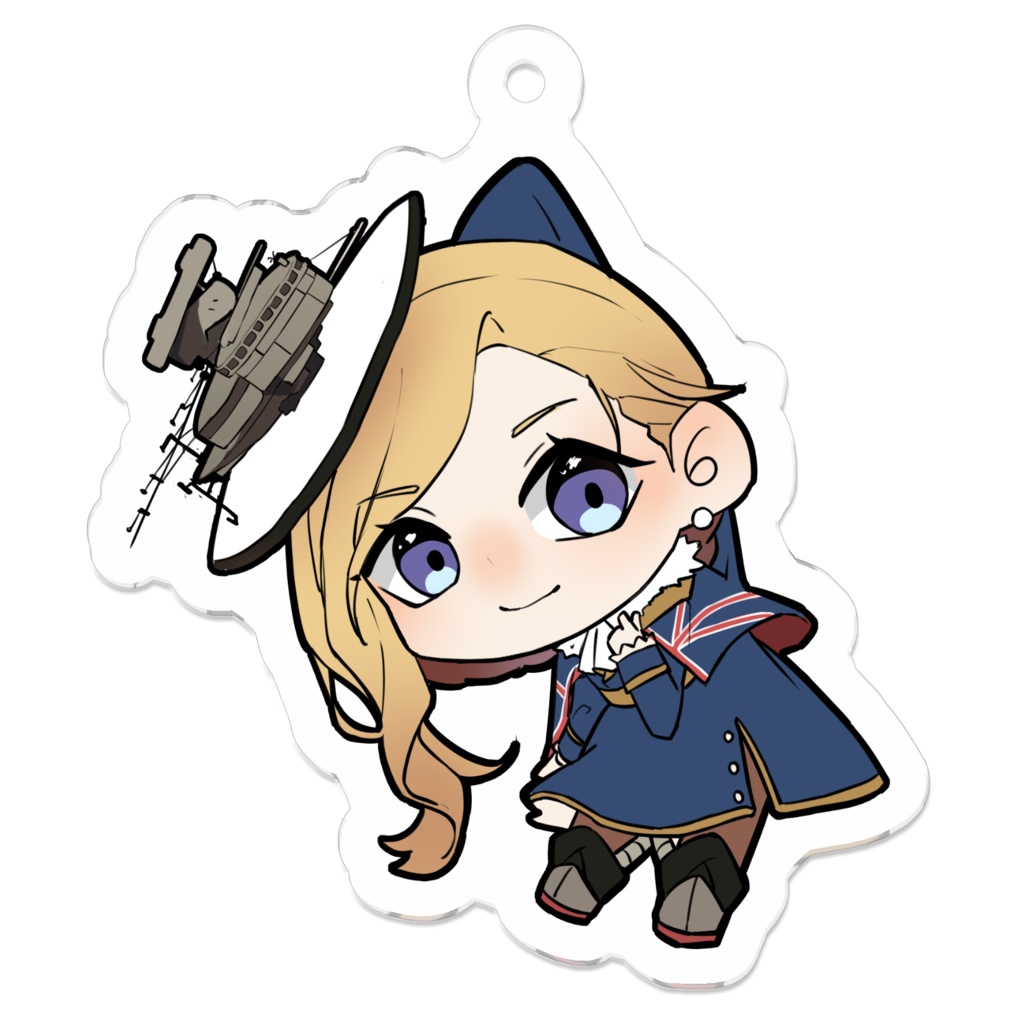 フッド アクリルキーホルダー 50 x 50mm