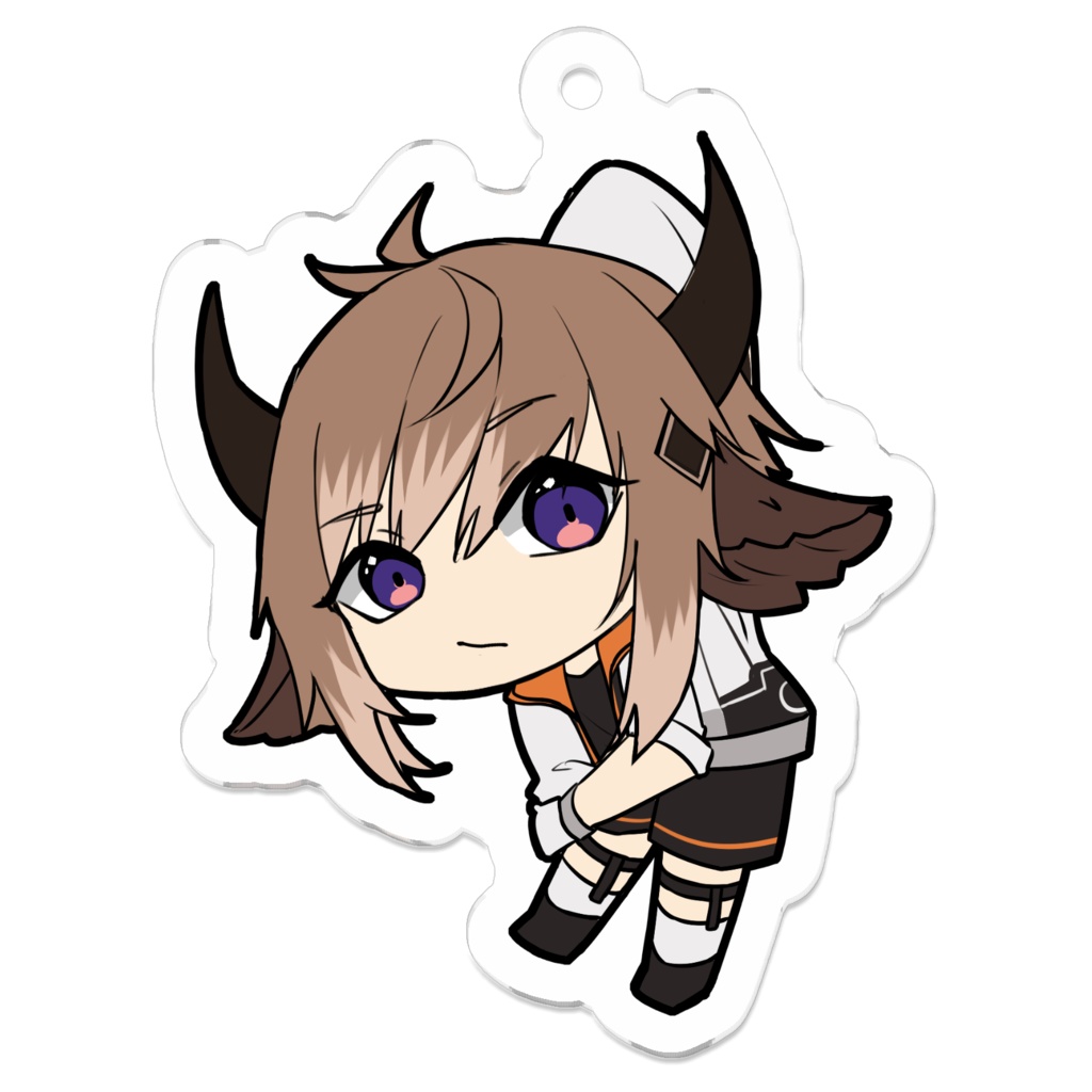 バイソン アクリルキーホルダー 50 x 50mm