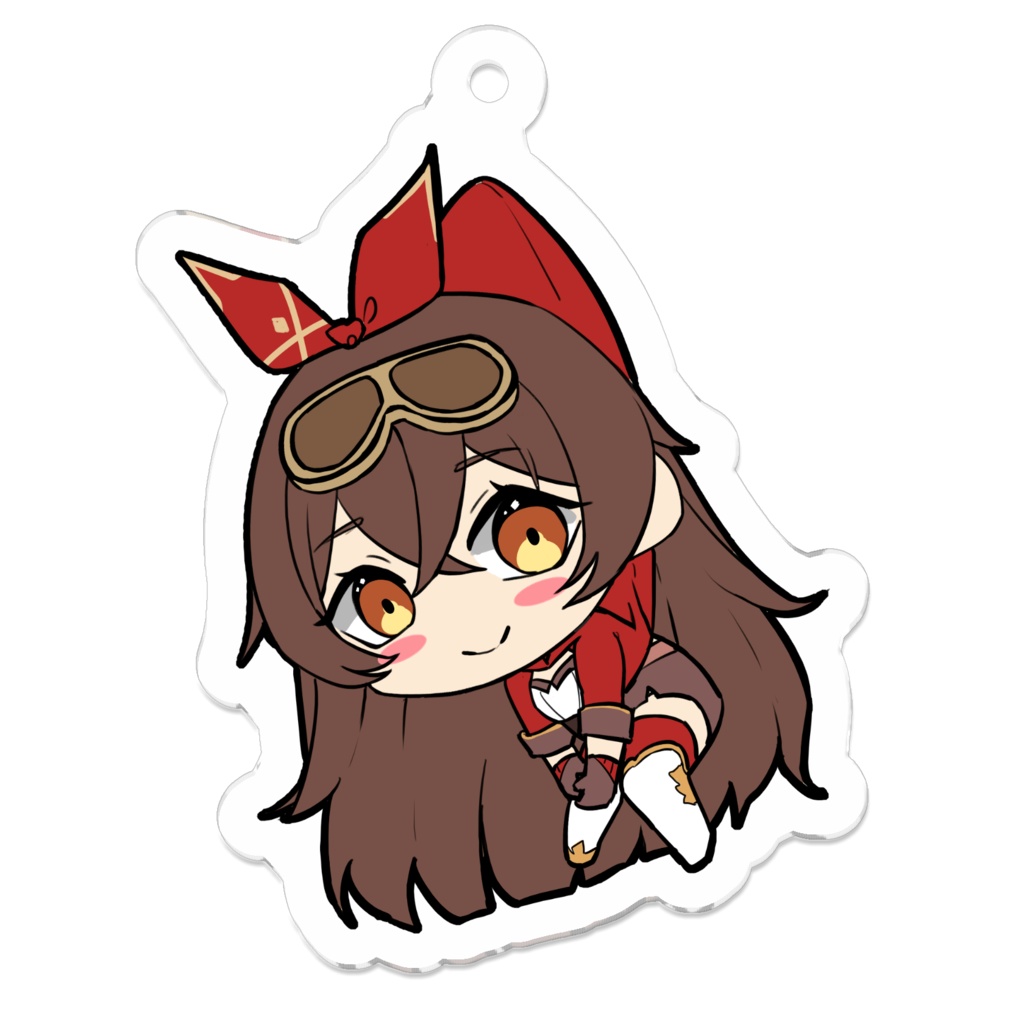 アンバー アクリルキーホルダー 50 x 50mm