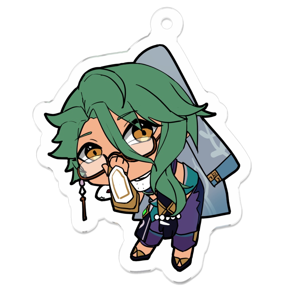 白朮 アクリルキーホルダー 50 x 50mm