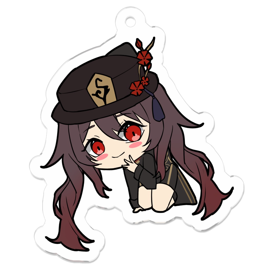胡桃 アクリルキーホルダー 50 x 50mm