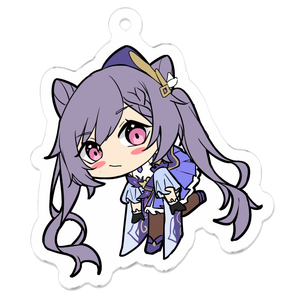 刻晴 アクリルキーホルダー 50 x 50mm