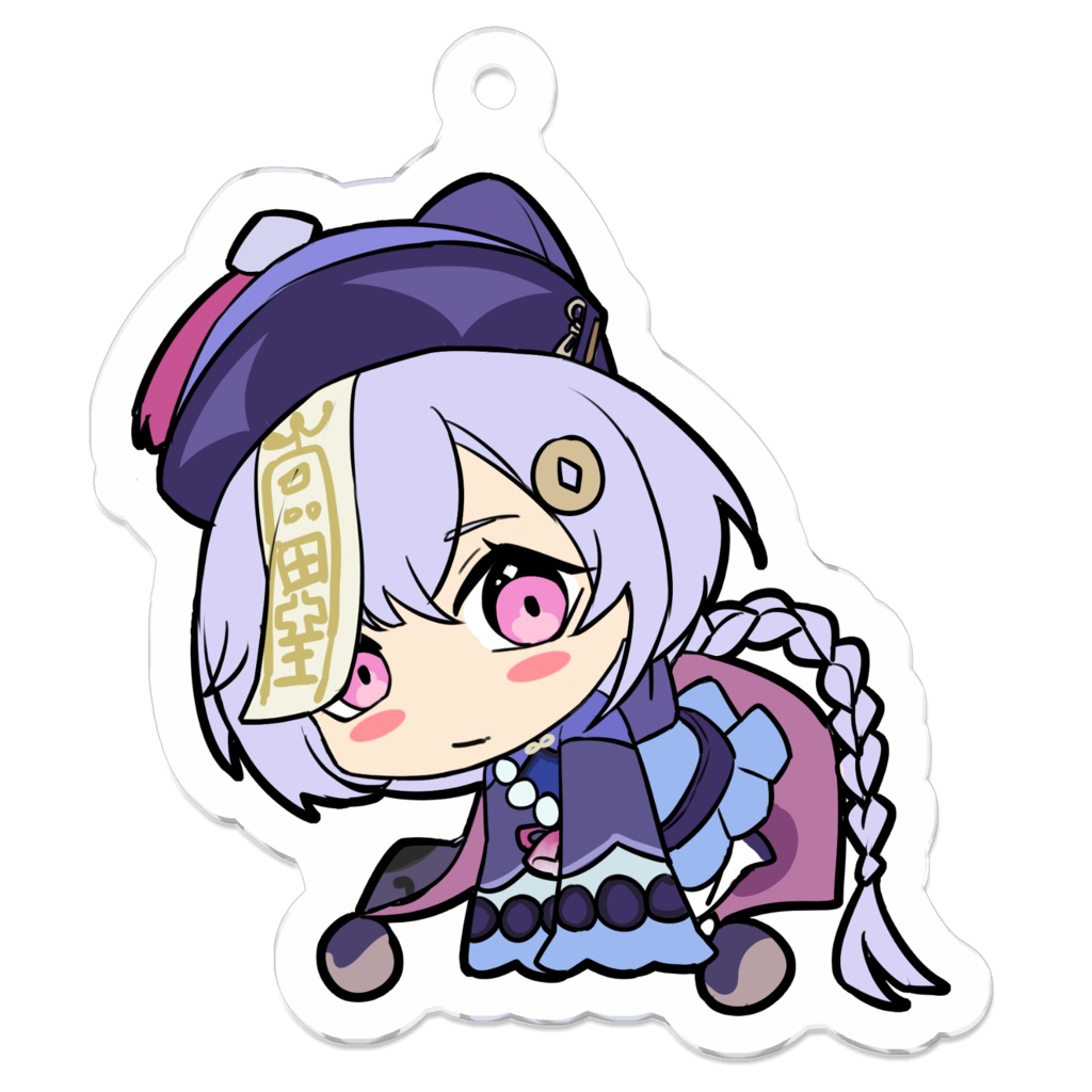 七七 アクリルキーホルダー 50 x 50mm