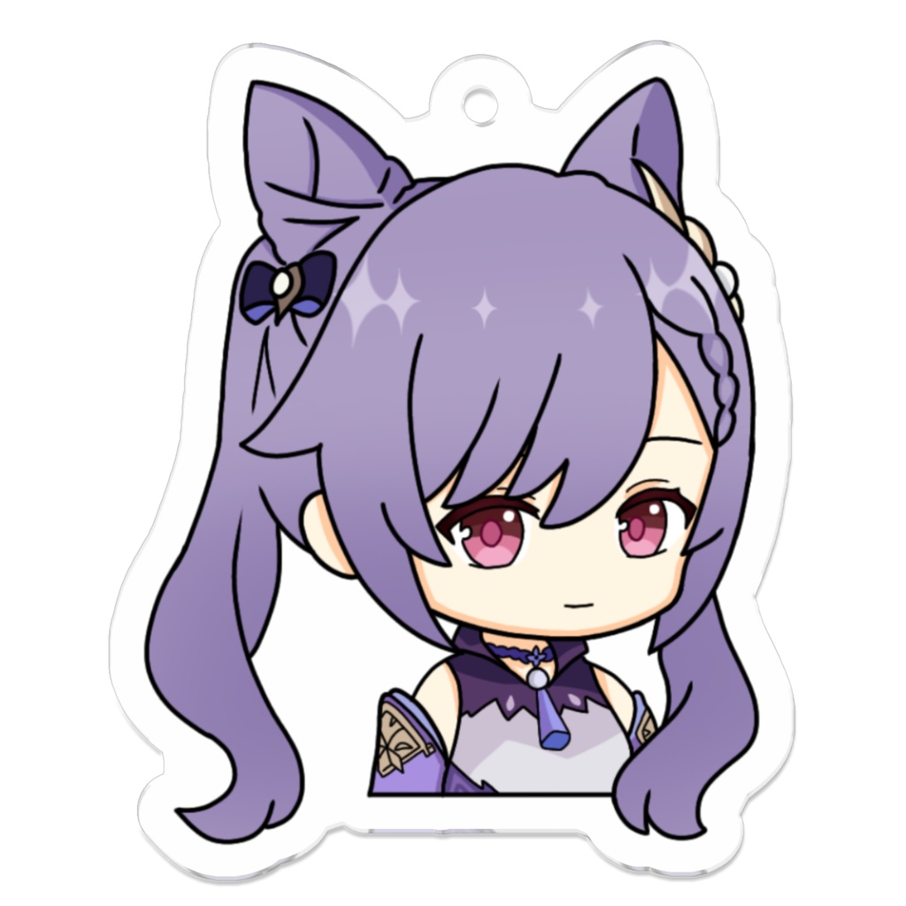 刻晴 アクリルキーホルダー 50 x 50mm